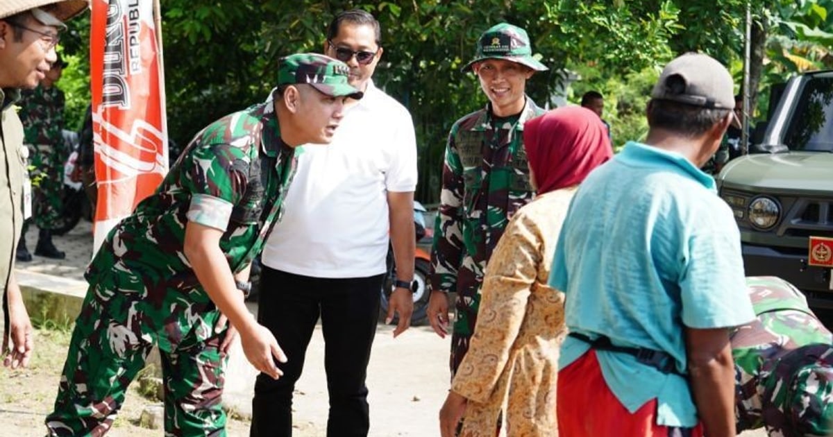 Danrem 074/warastratama Tinjau Progres TMMD Reguler Ke-128 Kodim 0725/sragen
