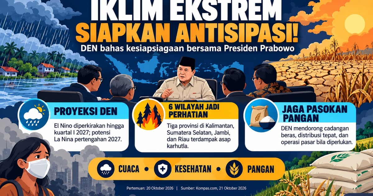 DEN Dorong Antisipasi Iklim Ekstrem, Lindungi Warga dari Asap dan Jaga Pangan