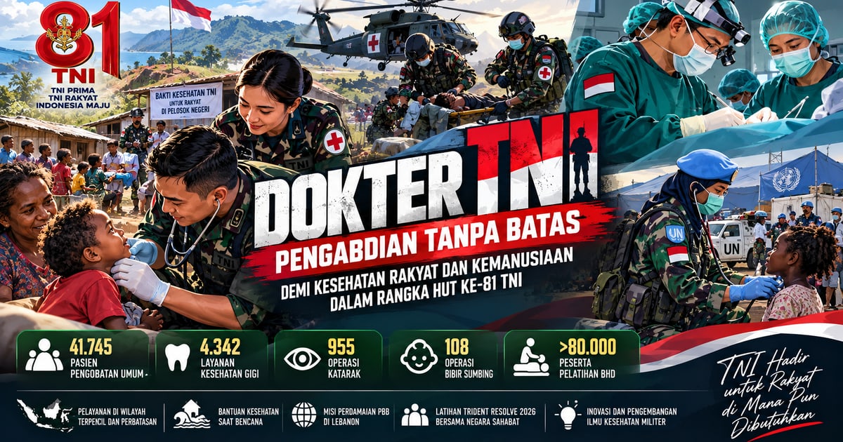 Dokter TNI: Pengabdian Tanpa Batas demi Kesehatan Rakyat dan Kemanusiaan pada HUT Ke-81 TNI