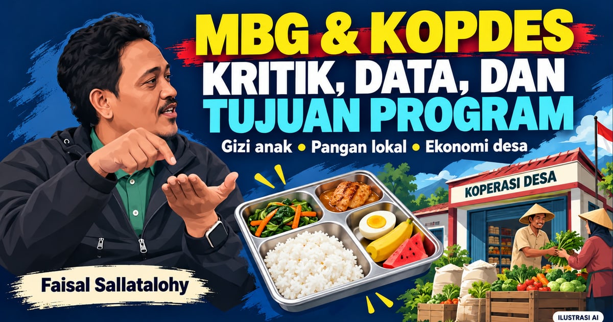 Faisal Sallatalohy Jangan Asal Kritik Uji Data dan Tawarkan Solusi