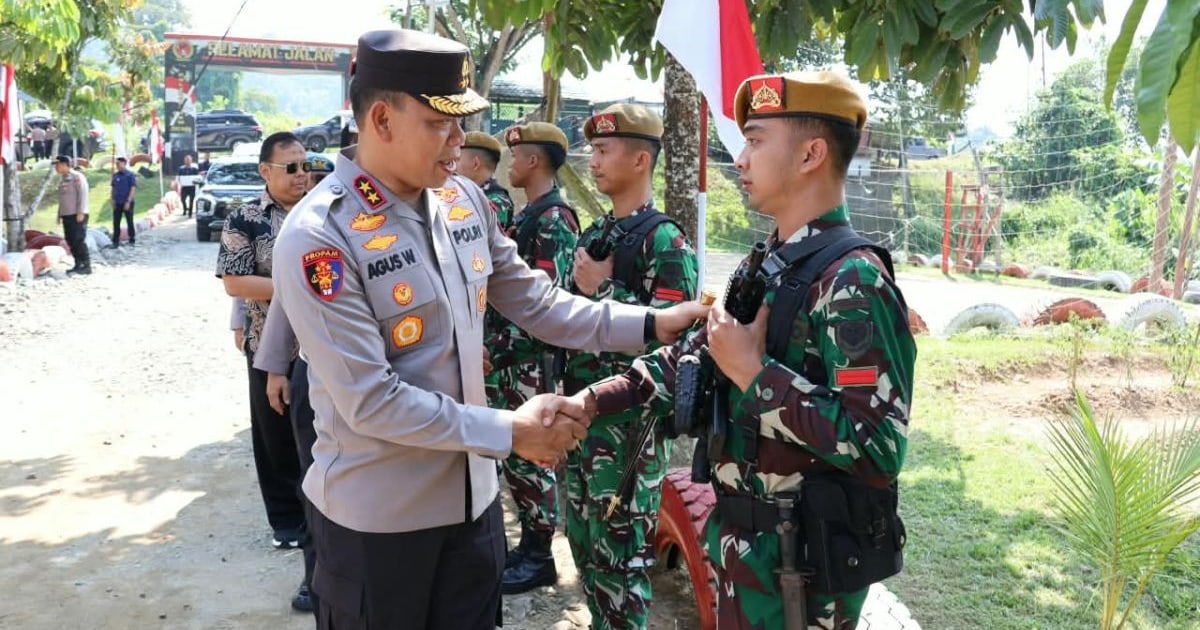 Kapolda Kaltara Perkuat Sinergi Tni-polri di Perbatasan Malaysia
