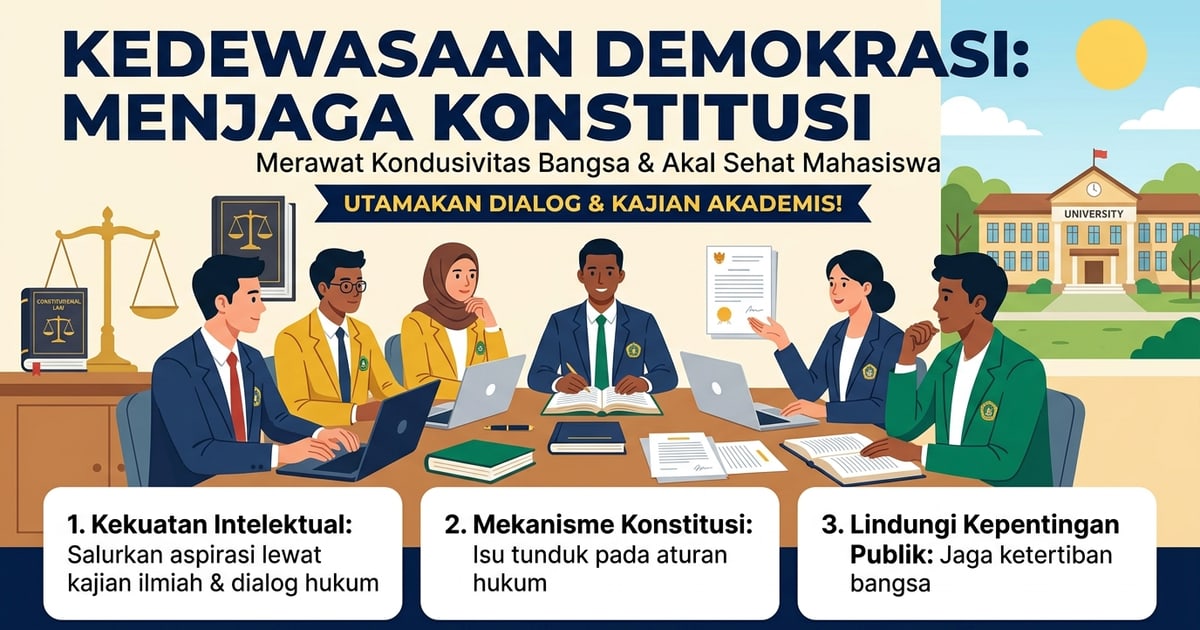 Kedewasaan Demokrasi: Menjaga Konstitusi, Merawat Kondusivitas Bangsa