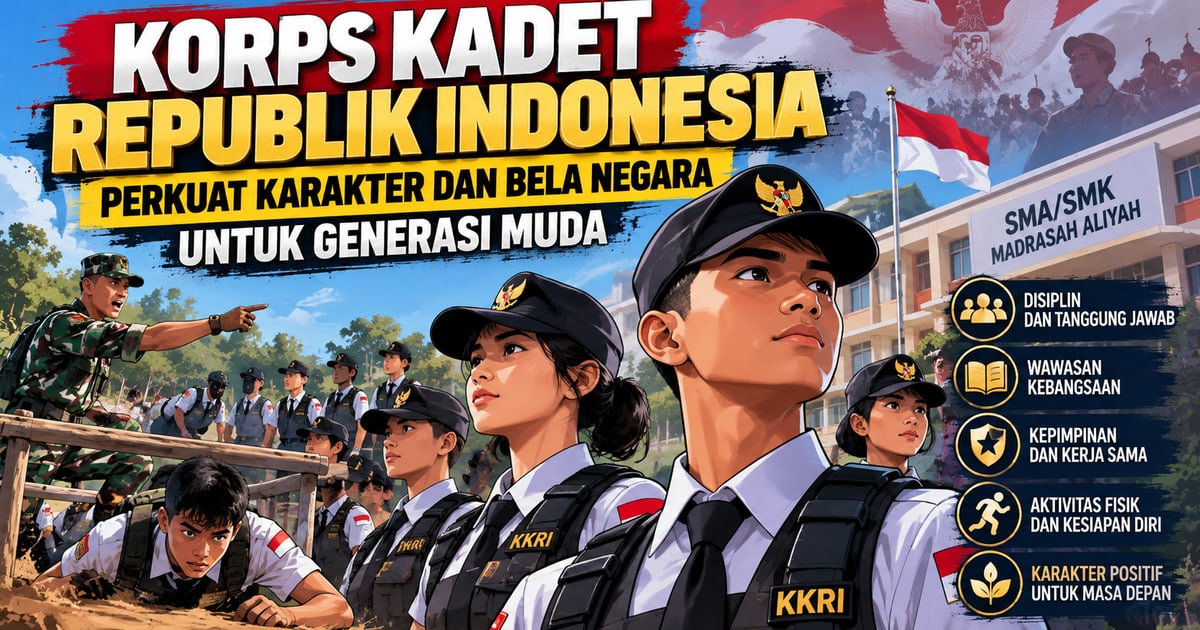 Korps Kadet Republik Indonesia Resmi Jadi Ekstrakurikuler Pilihan, Perkuat Karakter dan Bela Negara Pelajar