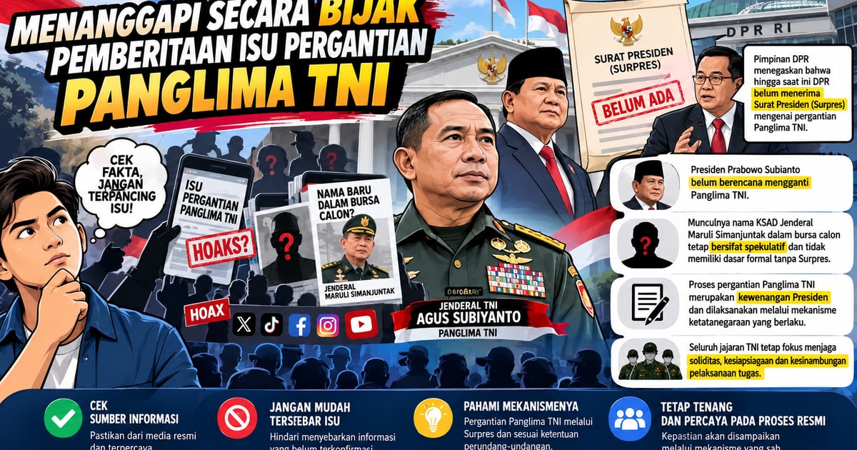 Menanggapi Secara Bijak Pemberitaan Isu Pergantian Panglima TNI