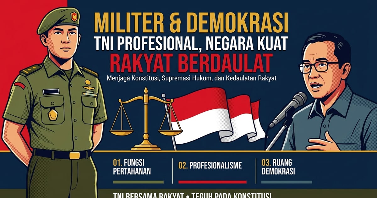 MILITER DAN DEMOKRASI: TNI PROFESIONAL, NEGARA KUAT, RAKYAT BERDAULAT
