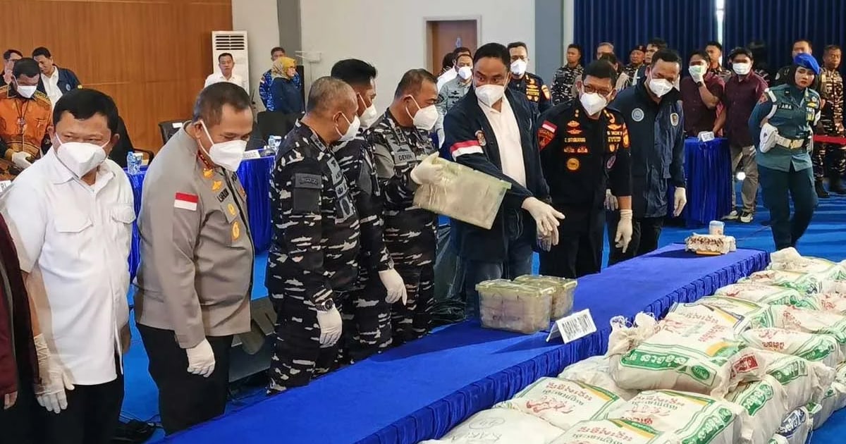TNI AL Gagalkan Penyelundupan 1,3 Ton Ketamine di Perairan Kepulauan Riau